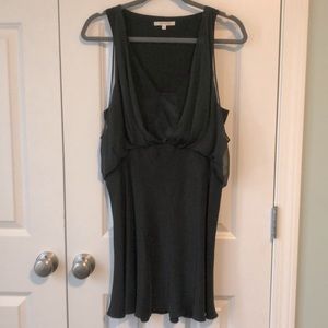 Vanessa Bruno black draped Silk mini Dress